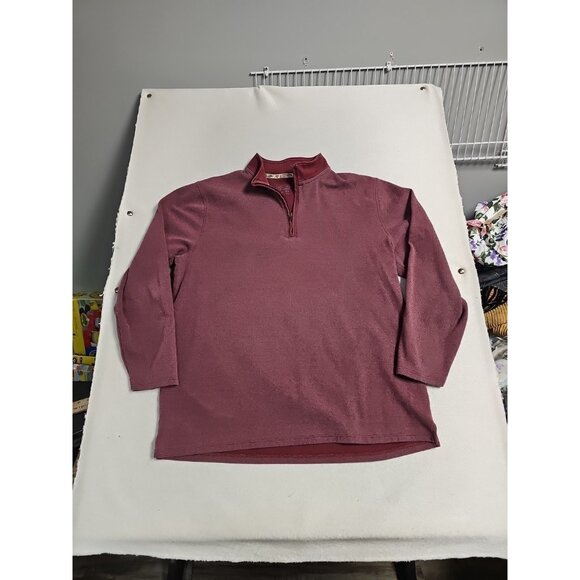 Pendleton Sweater  Red 1/4 Zip Pullover Long Sleeve Mens XXL - Picture 1 of 5